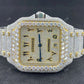 Cartier Santos Moissanite Men's Watch  customdiamjewel   