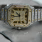 Trendy Bling Hip Hop Men's Watch Top Brand Luxury Iced Out Watch Gold Square Diamond Watch  customdiamjewel   