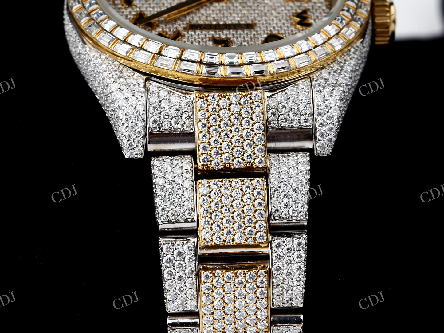 VVS Moissanite Diamond Watch  customdiamjewel   