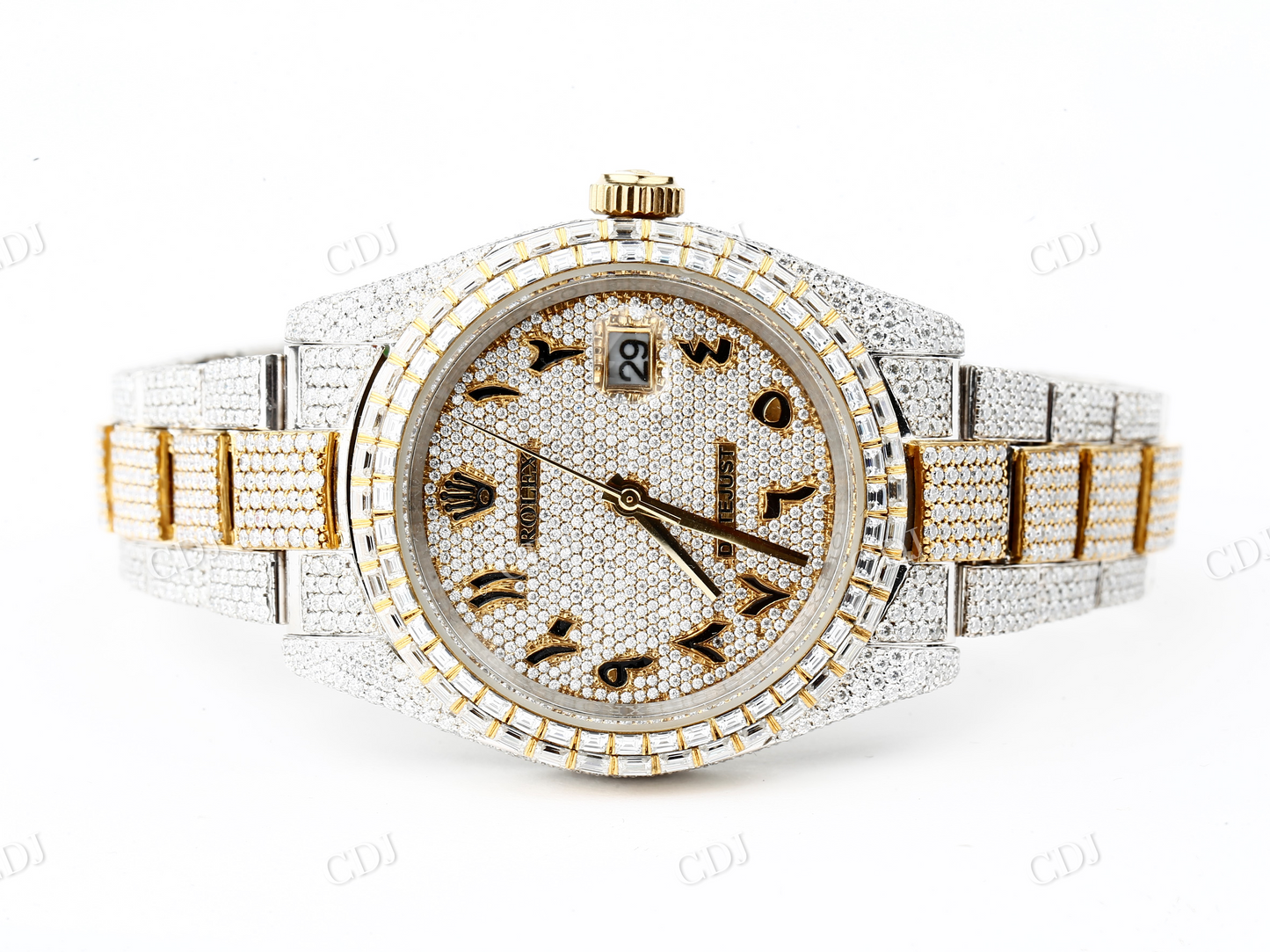 VVS Moissanite Diamond Watch  customdiamjewel   