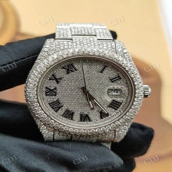 Wholesale Top Quality Automatic Luxury Hip Hop Mechanical Watch With GRA Certification  customdiamjewel   