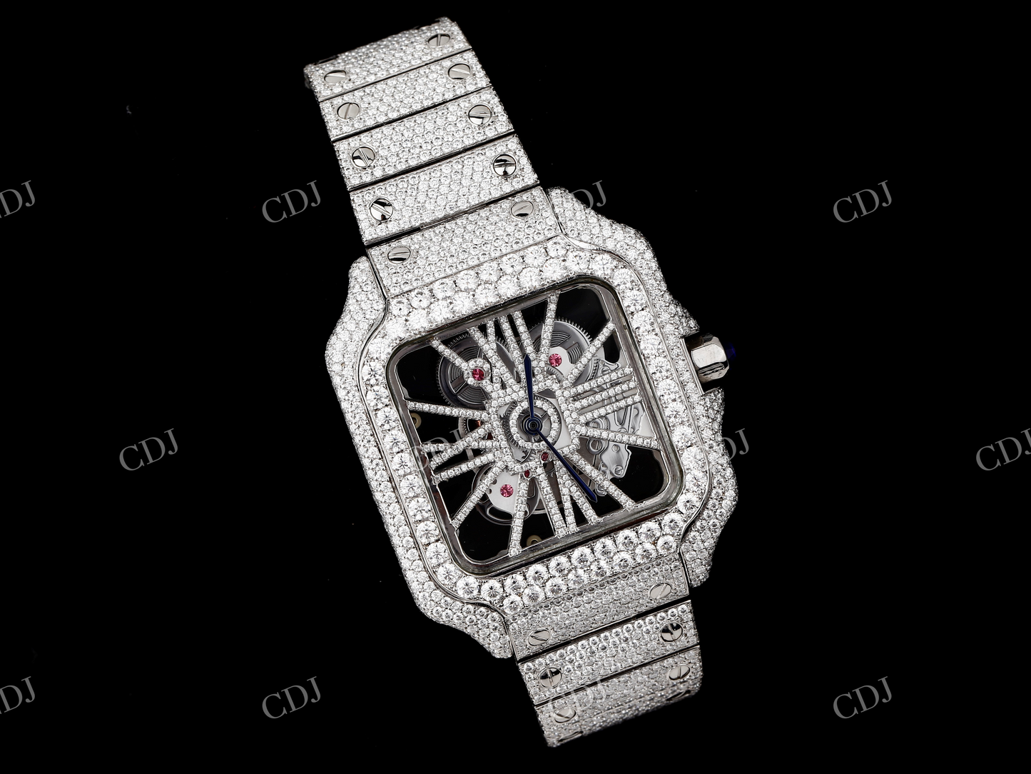 lab Diamond Cartier Watch  customdiamjewel   