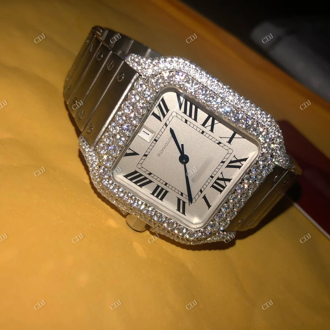 Hip Hop Cartier Customized Diamond Watch  customdiamjewel   