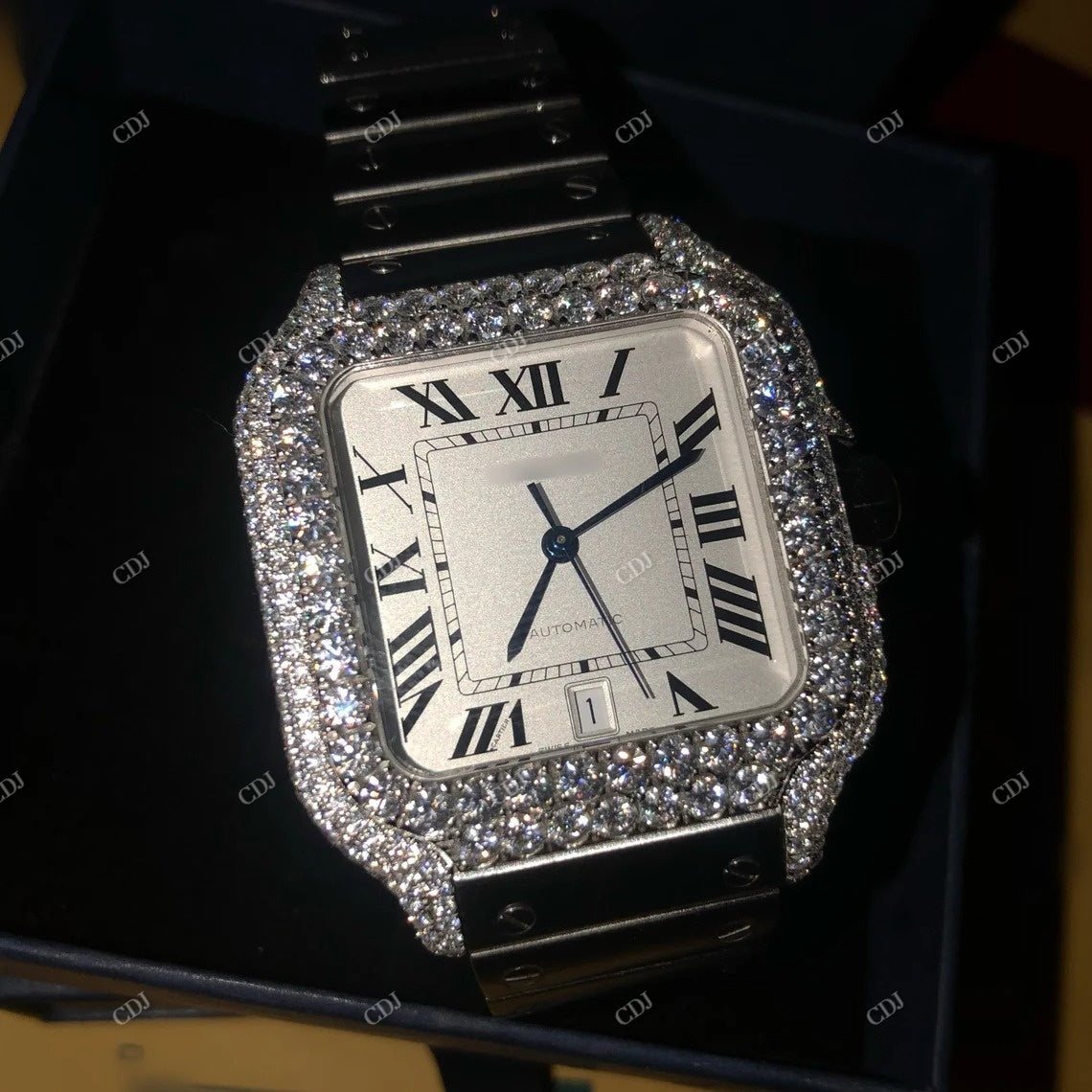 Hip Hop Cartier Customized Diamond Watch  customdiamjewel   