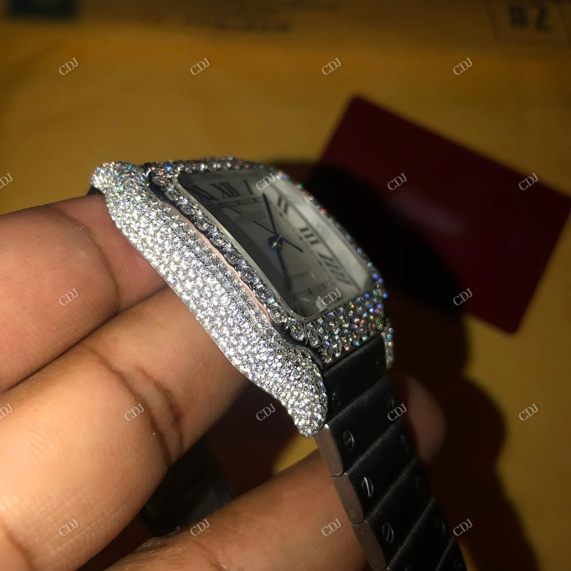 Hip Hop Cartier Customized Diamond Watch  customdiamjewel   