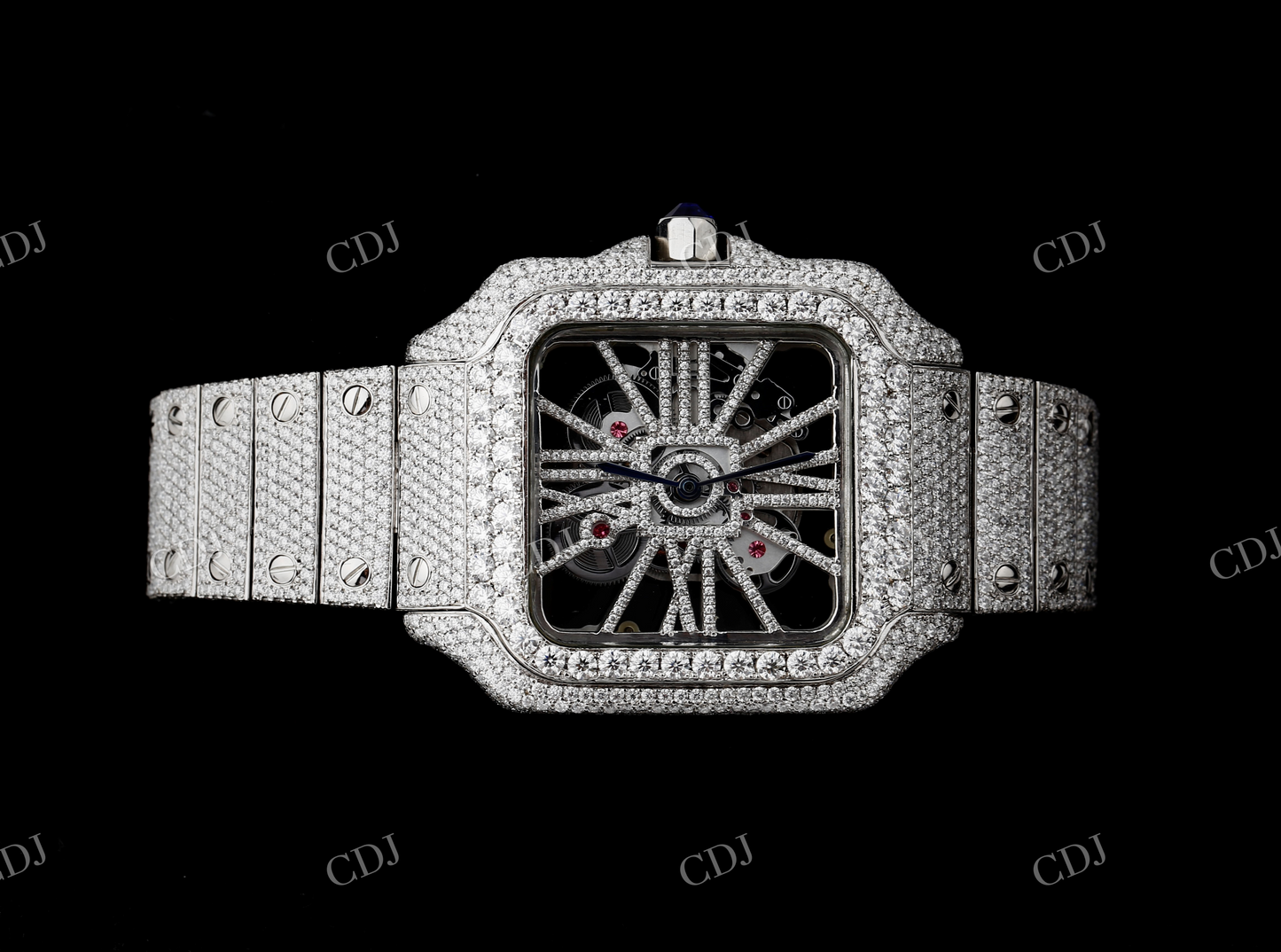 lab Diamond Cartier Watch  customdiamjewel   