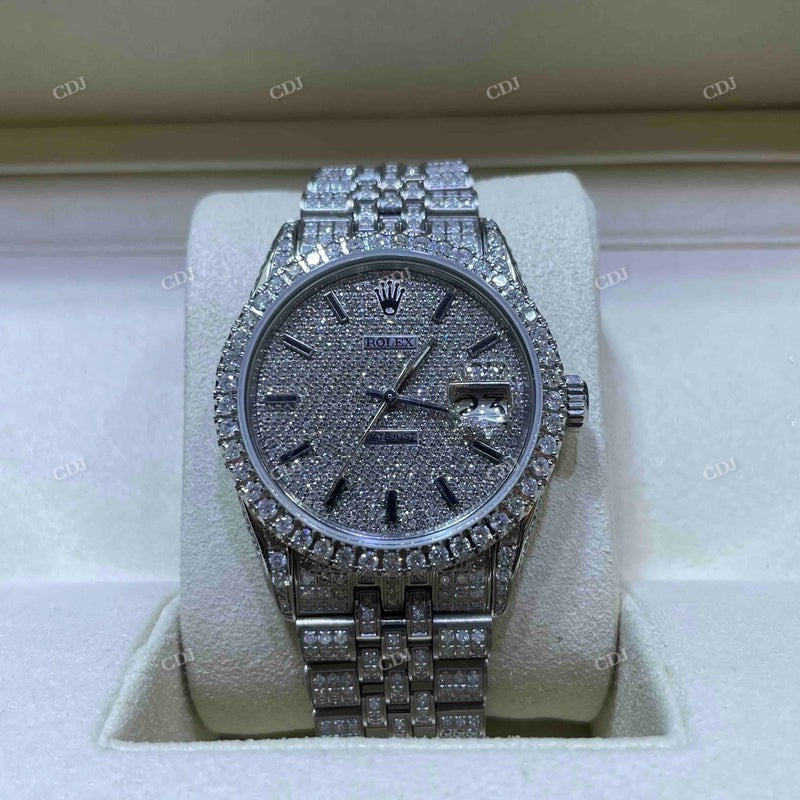 Rolex Jubilee Moissanite Watch  customdiamjewel   