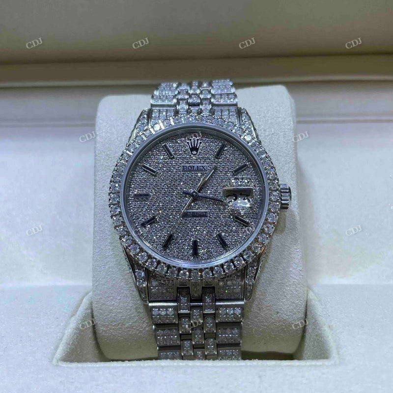 Rolex Jubilee Moissanite Watch  customdiamjewel   