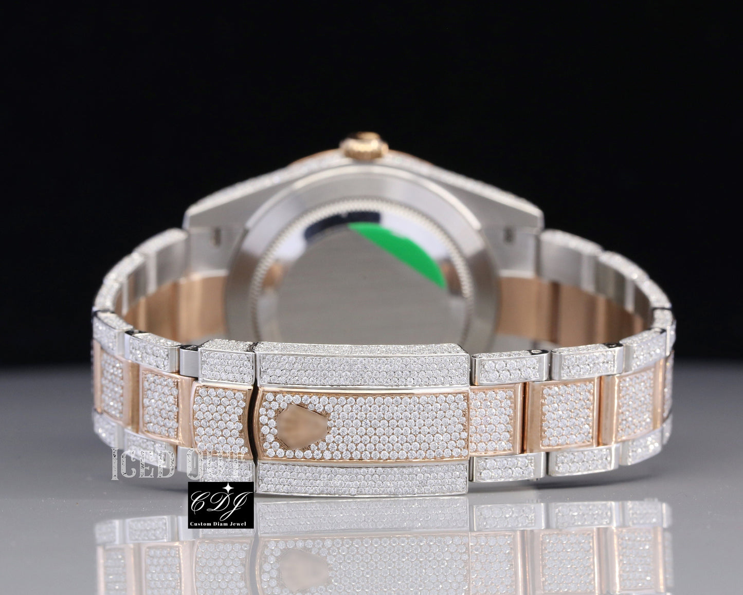 2023 Luxury Customized Automatics SI Bling Full Natural Diamond Watch For Men And Woman Hiphop Handmade Sparkling Designer Watch  customdiamjewel   