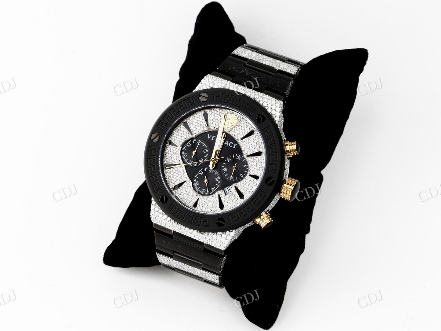 Moissanite bust Down Hip Hop Watch  customdiamjewel   