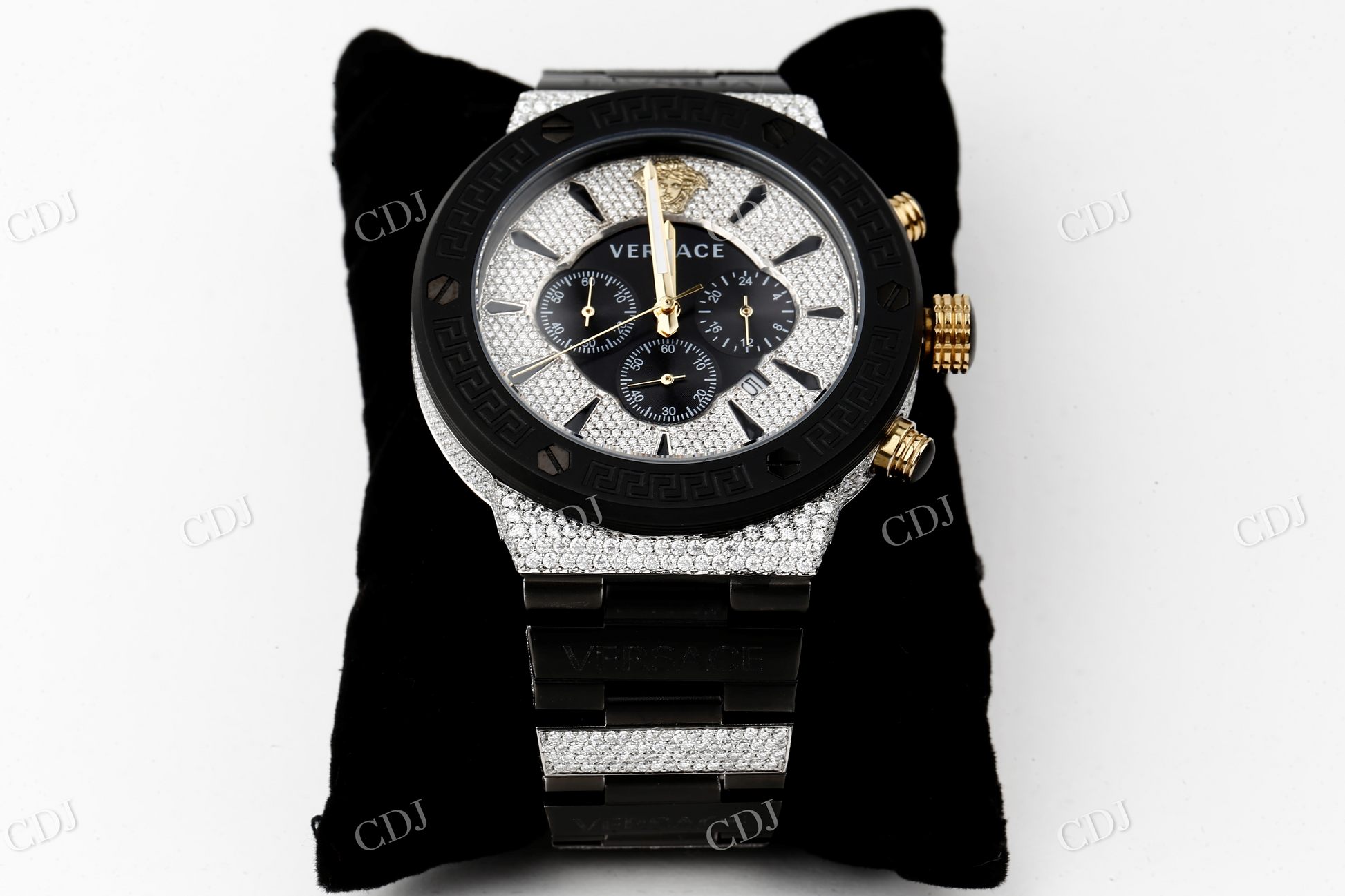 Moissanite bust Down Hip Hop Watch  customdiamjewel   