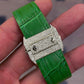 Green Belt Diamond Cartier Luxury Wrist Watch  customdiamjewel   