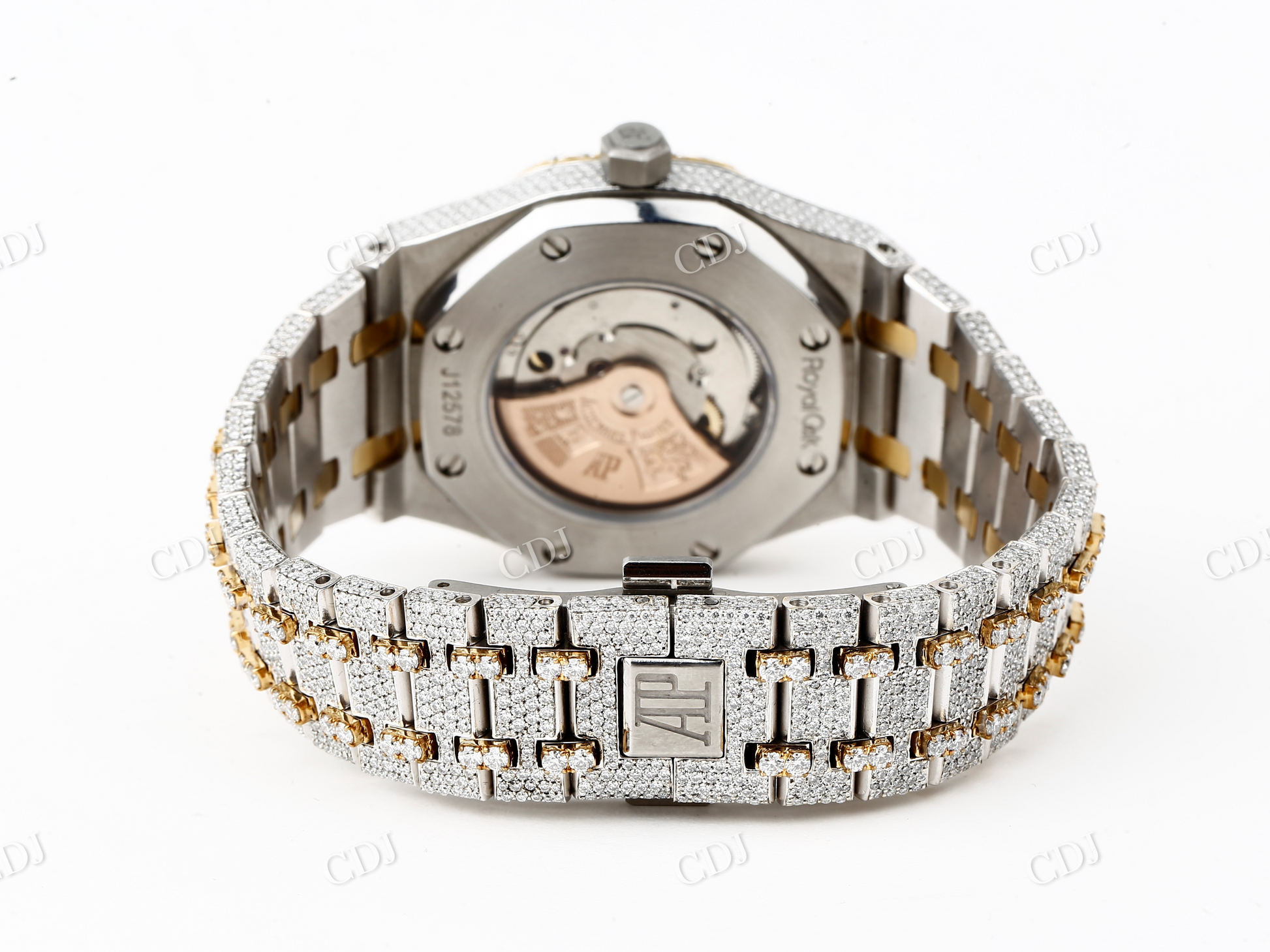 Fully iced out Hip Hop watch  customdiamjewel   