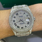 Bust Down Moissanite Rolex Oyster Belt Watch  customdiamjewel   