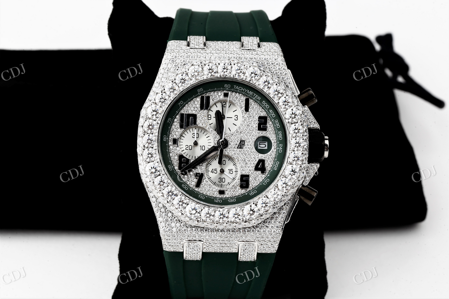 Customized AP Moissanite Watch  customdiamjewel   