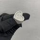 Heart Shape Iced Out Diamond 925 Silver Hip Hop Ring hip hop jewelry CustomDiamJewel   