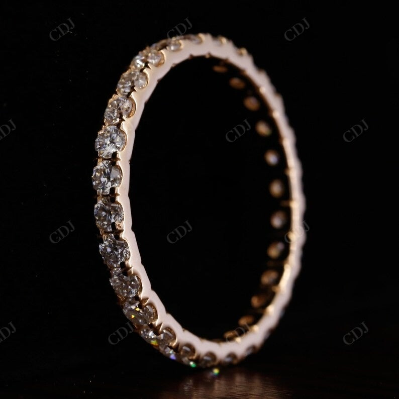 0.6CT Round Cut Natural Diamond Full Eternity Wedding Band  customdiamjewel   