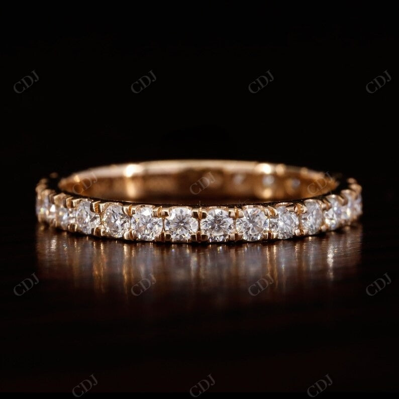 0.6CT Round Cut Natural Diamond Full Eternity Wedding Band  customdiamjewel   