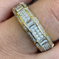 Real Iced Baguette Diamond Wedding Band  customdiamjewel   