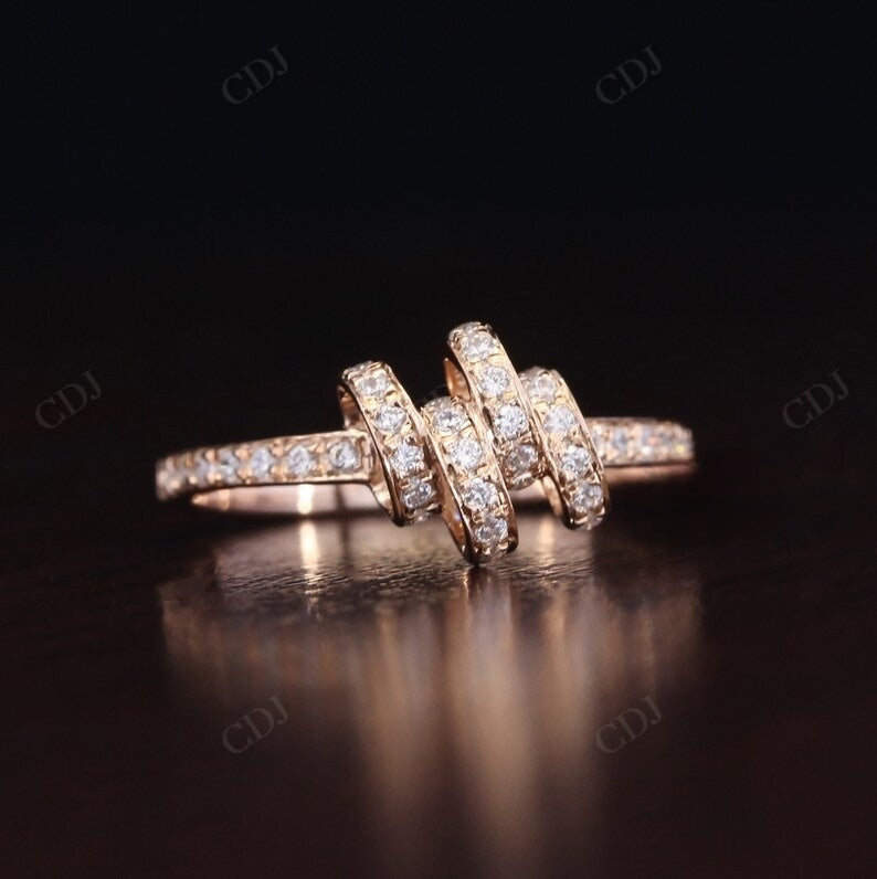 0.42CTW Lab Grown Diamond Stacking Wedding Band Woman  customdiamjewel   