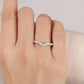 V Shaped Lab Grown Diamond Matching Wedding Band  customdiamjewel   