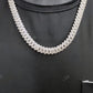 Handset Diamonds Silver Cuban Chain hip hop jewelry CustomDiamJewel   