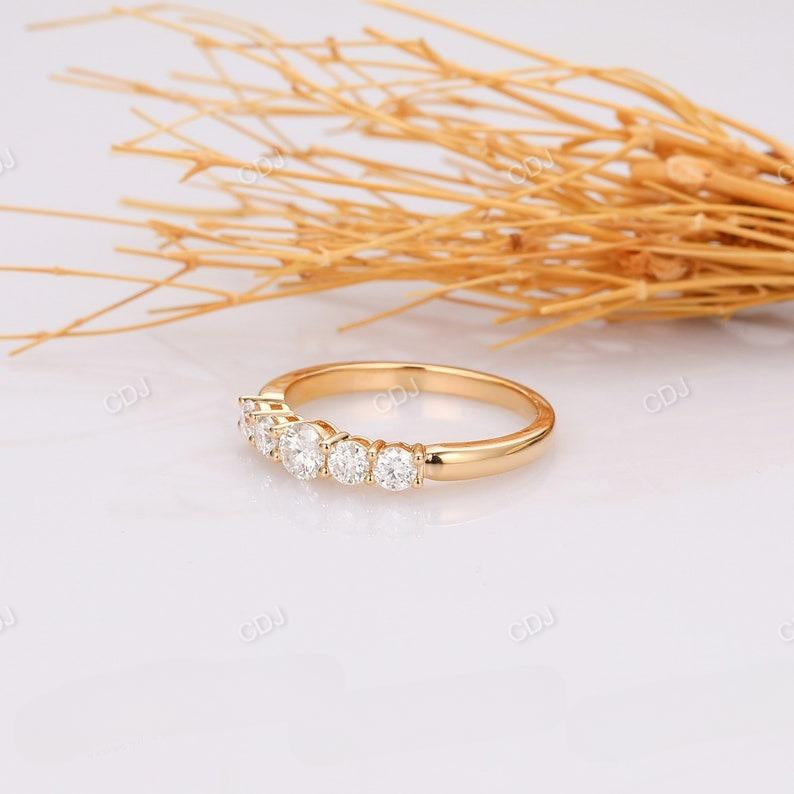 0.70CTW Round Cut Diamond Women Wedding Band  customdiamjewel   