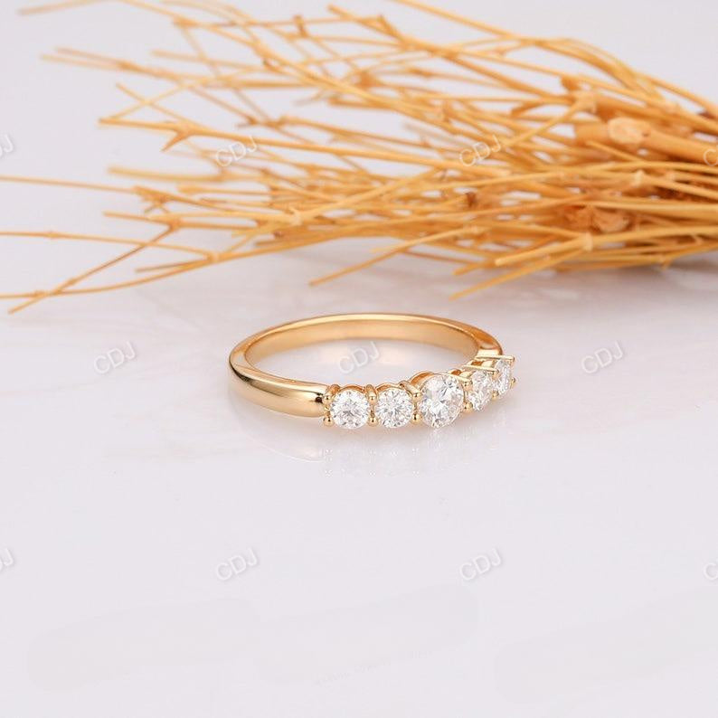 0.70CTW Round Cut Diamond Women Wedding Band  customdiamjewel   