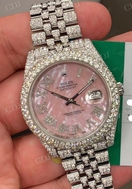 Rolex Stainless Steel Diamond Watch  customdiamjewel   