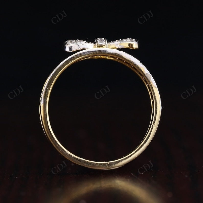 Unique Bow Style 0.35CTW Lab Grown Diamond Wedding Band  customdiamjewel   