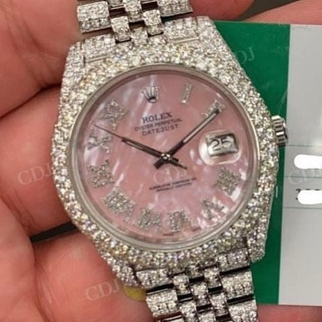 Rolex Stainless Steel Diamond Watch  customdiamjewel   