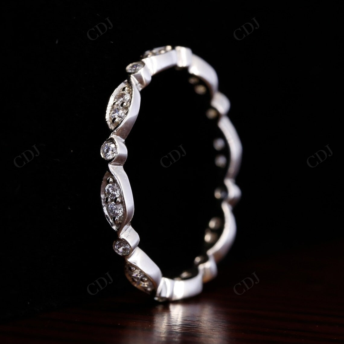 0.25CTW Lab Grown Diamond Wedding Band Woman  customdiamjewel   