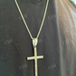 10K Gold Men's Plain Cross Pendant  customdiamjewel   