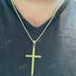 10K Gold Men's Plain Cross Pendant  customdiamjewel   