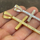 10K Gold Men's Plain Cross Pendant  customdiamjewel   