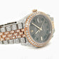 Custom Diamond Two Tone Rolex Wrist Watch  customdiamjewel   