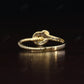 Tie Knot Lab Grown Diamond 0.16CTW 18K Gold Wedding Band  customdiamjewel   