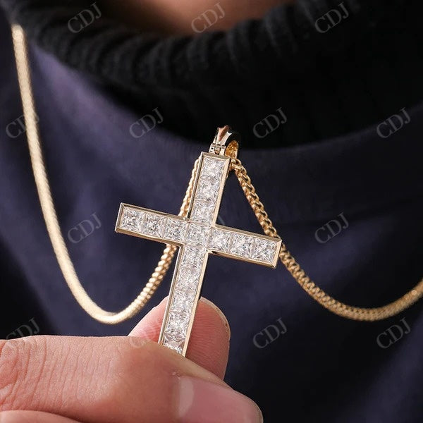 Diamnod Hip Hop Cross Pendant  CustomDiamJewel   