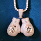 Iced Out Doller Boxing Gloves Pendant hip hop jewelry CustomDiamJewel