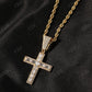 Baguette Diamond Cross Pendant  CustomDiamJewel   