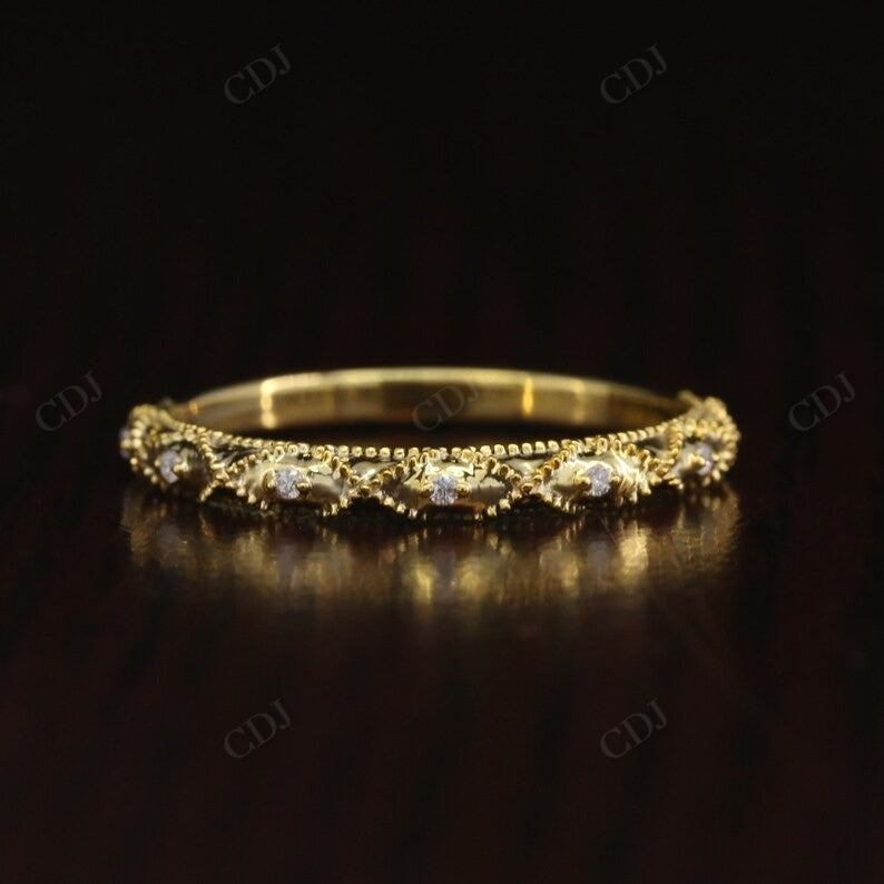 Filigree Wedding Band 0.035CTW Lab Grown Diamonds  customdiamjewel   