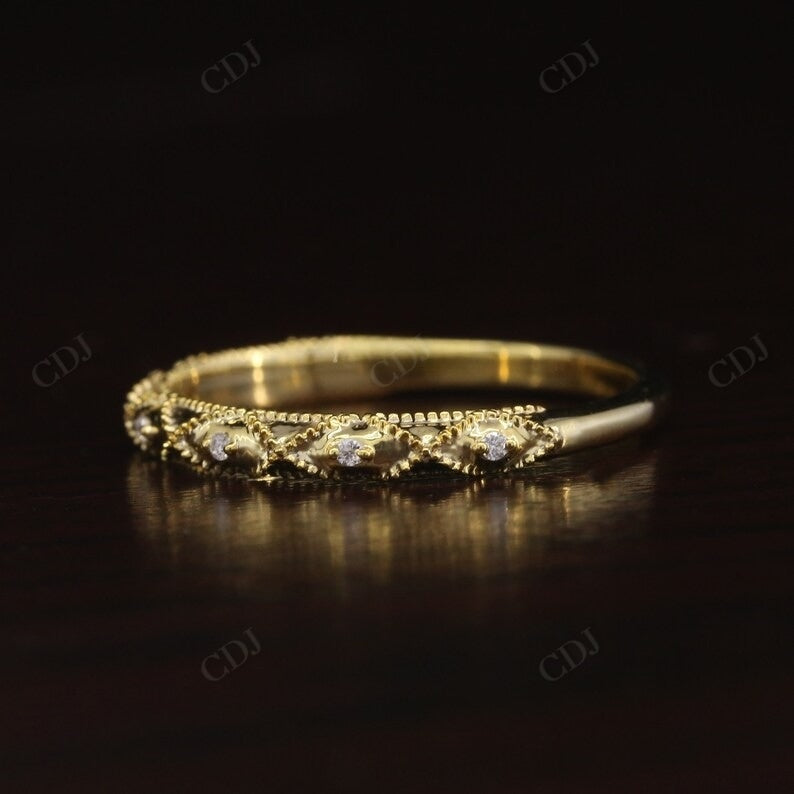 Filigree Wedding Band 0.035CTW Lab Grown Diamonds  customdiamjewel   