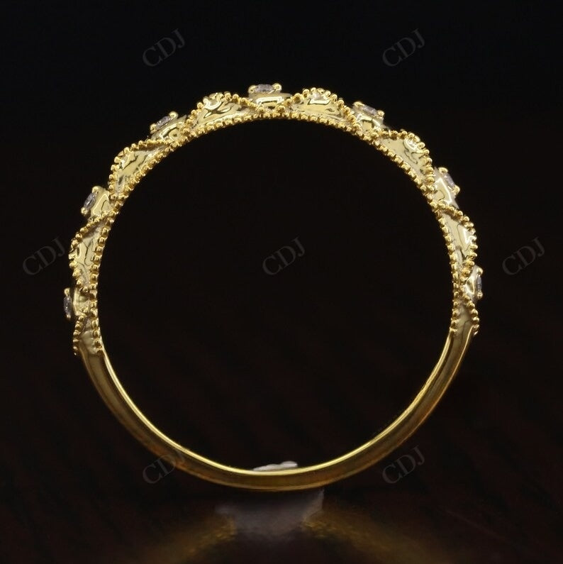 Filigree Wedding Band 0.035CTW Lab Grown Diamonds  customdiamjewel   