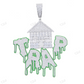 Hip Hop Iced Out TRAP Enamel Letter Home Pendant hip hop jewelry CustomDiamJewel