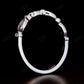 Half Eternity Bezel Round 0.15CTW lab Grown Diamond Wedding Band  customdiamjewel   