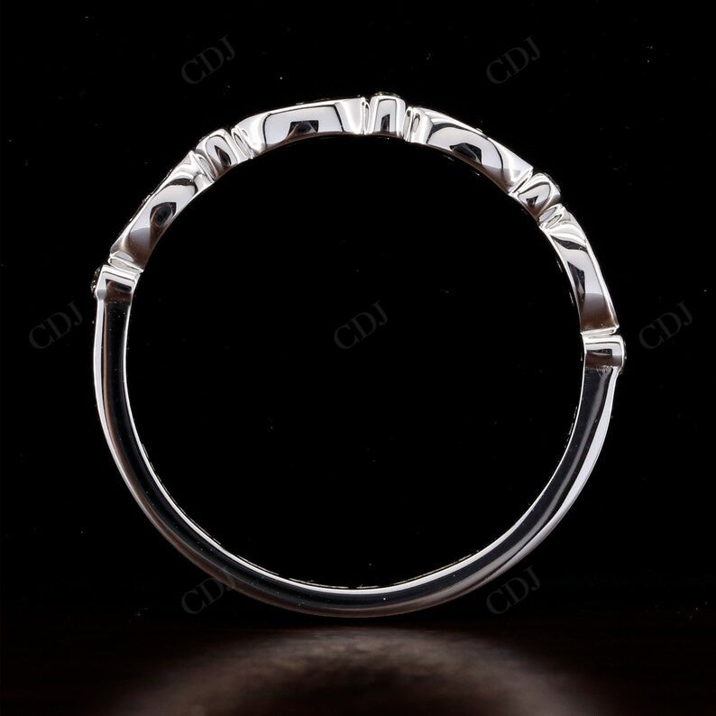 Half Eternity Bezel Round 0.15CTW lab Grown Diamond Wedding Band  customdiamjewel   