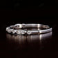 Half Eternity Bezel Round 0.15CTW lab Grown Diamond Wedding Band  customdiamjewel   