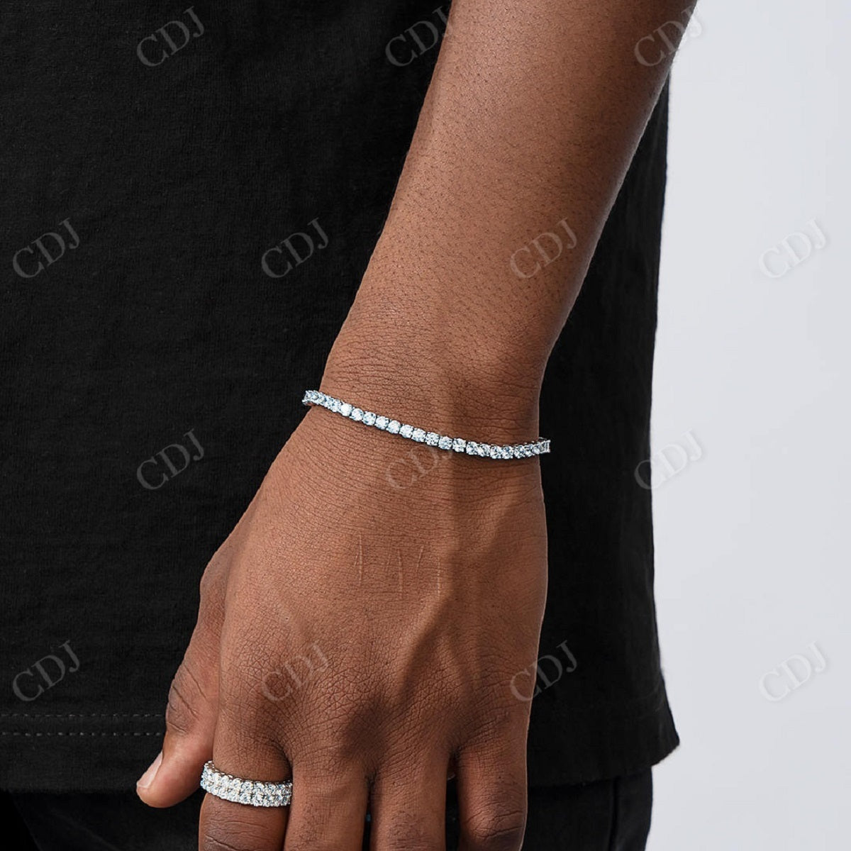 Diamond Tennis Chain hip hop jewelry CustomDiamJewel   