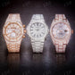 Rolex Iced Out Diamond Studded Wrist Watch  customdiamjewel   