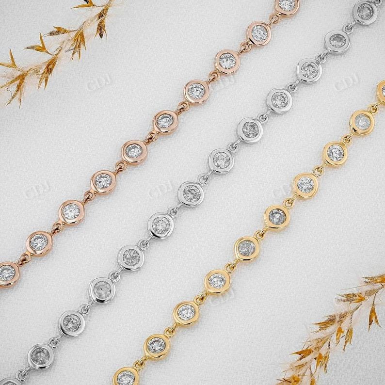 0.75CTW Lab Grown Round Diamond Yard Bracelet  customdiamjewel   